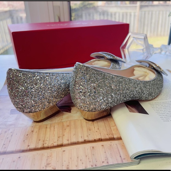 Roger Vivier Crystal Glittered Flat Size38 - Picture 3 of 3